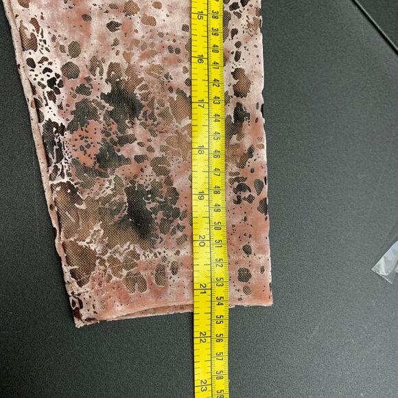 Cousin Earl Womens Shift Dress Deep Vneck Velvet Burnout Midi Short Antique Pink - Picture 10 of 10